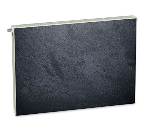 Magnet Heizkörperverkleidung Heizkörperabdeckung Grau Ziegel Schiefer 80x60 cm Heizung Abdeckung Verkleidung Magnetische Abdeckmatte Kühlschrank aus Einem Flexiblen Magneten Digitaler Aufdruck von decorwelt