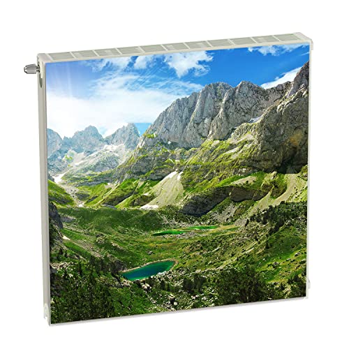 Magnet Heizkörperverkleidung Heizkörperabdeckung Grün Landschaften 60x60 cm Heizung Abdeckung Verkleidung Magnetische Abdeckmatte Kühlschrank aus Einem Flexiblen Magneten Digitaler Aufdruck von decorwelt