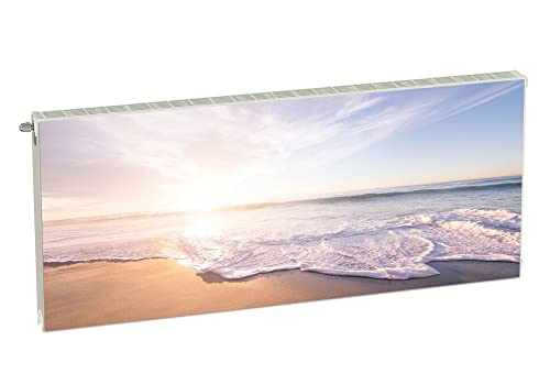 Magnet Heizkörperverkleidung Heizkörperabdeckung Mehrfarbig Strand Meer 140x60 cm Heizung Abdeckung Verkleidung Magnetische Abdeckmatte Kühlschrank aus Einem Flexiblen Magneten Digitaler Aufdruck von decorwelt