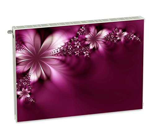 Magnet Heizkörperverkleidung Heizkörperabdeckung Rosa Abstrakt 80x60 cm Heizung Abdeckung Verkleidung Magnetische Abdeckmatte Kühlschrank aus Einem Flexiblen Magneten Digitaler Aufdruck von decorwelt