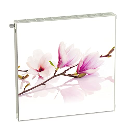 Magnet Heizkörperverkleidung Heizkörperabdeckung Rose Blumen 60x60 cm Heizung Abdeckung Verkleidung Magnetische Abdeckmatte Kühlschrank aus Einem Flexiblen Magneten Digitaler Aufdruck von decorwelt