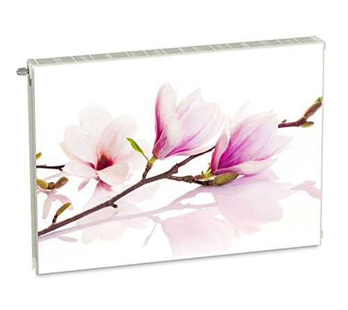 Magnet Heizkörperverkleidung Heizkörperabdeckung Rose Blumen 80x60 cm Heizung Abdeckung Verkleidung Magnetische Abdeckmatte Kühlschrank aus Einem Flexiblen Magneten Digitaler Aufdruck von decorwelt