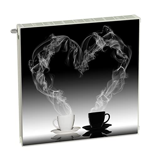 Magnet Heizkörperverkleidung Heizkörperabdeckung Schwarz Kaffee 60x60 cm Heizung Abdeckung Verkleidung Magnetische Abdeckmatte Kühlschrank aus Einem Flexiblen Magneten Digitaler Aufdruck von decorwelt