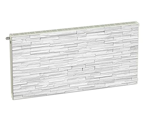 Magnet Heizkörperverkleidung Heizkörperabdeckung Weiss Ziegel 120x60 cm Heizung Abdeckung Verkleidung Magnetische Abdeckmatte Kühlschrank aus Einem Flexiblen Magneten Digitaler Aufdruck von decorwelt