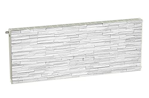 Magnet Heizkörperverkleidung Heizkörperabdeckung Weiss Ziegel 160x60 cm Heizung Abdeckung Verkleidung Magnetische Abdeckmatte Kühlschrank aus Einem Flexiblen Magneten Digitaler Aufdruck von decorwelt