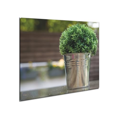 decorwelt | Herdabdeckplatte Glas 60x52 cm Ceranfeld Abdeckung Spritzschutz Abdeckplatte rutschfest Ceranfeldabdeckung Küche Violett Natur von decorwelt