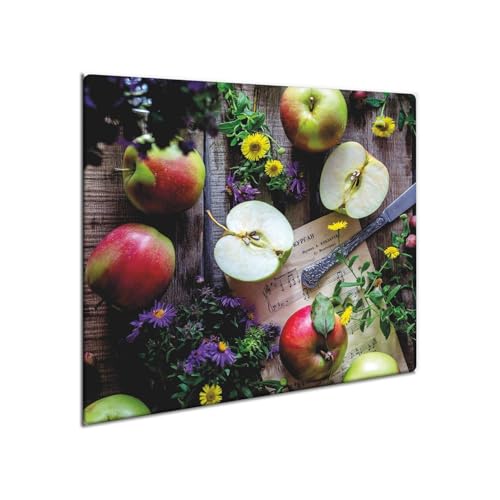 decorwelt | Herdabdeckplatte Glas 60x52 cm Ceranfeld Abdeckung Spritzschutz Abdeckplatte rutschfest Ceranfeldabdeckung Küche Obst von decorwelt