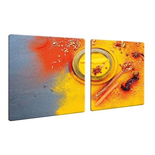 decorwelt | Herdabdeckplatten 2x40x52 cm Ceranfeld Abdeckung 2 Teilig Glas Spritzschutz Abdeckplatte Glasplatte Herd Ceranfeldabdeckung Gewürze Orange Gelb decorwelt | Herdabdeckplatten 2x40x52 cm Ceranfeld Abdeckung 2 Teilig Glas Spritzschutz Abdeckplatte Glasplatte Herd Ceranfeldabdeckung Gewürze Orange Gelb von decorwelt