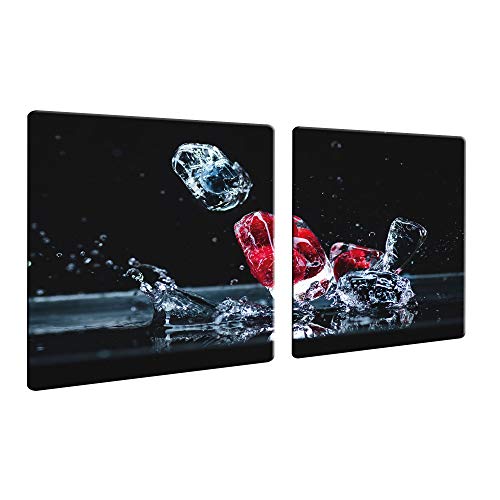 decorwelt | Herdabdeckplatten 2x40x52 cm Ceranfeld Abdeckung 2 Teilig Glas Spritzschutz Abdeckplatte Glasplatte Herd Ceranfeldabdeckung Obst EIS Rot Schwarz decorwelt | Herdabdeckplatten 2x40x52 cm Ceranfeld Abdeckung 2 Teilig Glas Spritzschutz Abdeckplatte Glasplatte Herd Ceranfeldabdeckung Obst EIS Rot Schwarz von decorwelt