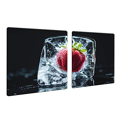 decorwelt | Herdabdeckplatten 2x40x52 cm Ceranfeld Abdeckung 2 Teilig Glas Spritzschutz Abdeckplatte Glasplatte Herd Ceranfeldabdeckung Obst EIS Rot decorwelt | Herdabdeckplatten 2x40x52 cm Ceranfeld Abdeckung 2 Teilig Glas Spritzschutz Abdeckplatte Glasplatte Herd Ceranfeldabdeckung Obst EIS Rot von decorwelt