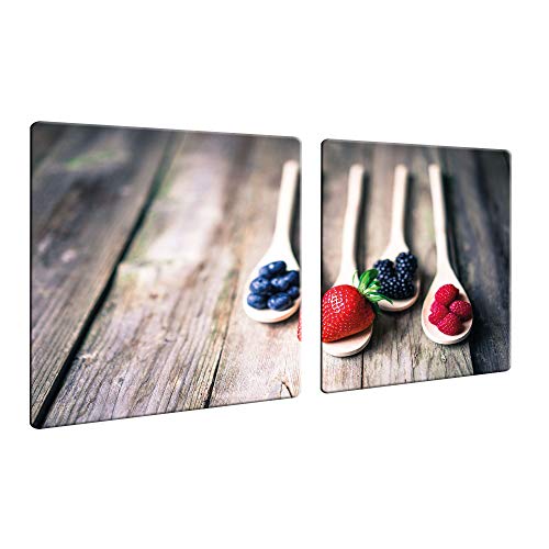 decorwelt | Herdabdeckplatten 2x40x52 cm Ceranfeld Abdeckung 2 Teilig Glas Spritzschutz Abdeckplatte Glasplatte Herd Ceranfeldabdeckung Obst Rot decorwelt | Herdabdeckplatten 2x40x52 cm Ceranfeld Abdeckung 2 Teilig Glas Spritzschutz Abdeckplatte Glasplatte Herd Ceranfeldabdeckung Obst Rot von decorwelt