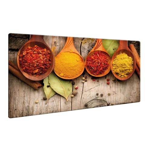 decorwelt | Herdabdeckplatten 80x52cm Ceranfeld Abdeckung Glas Spritzschutz Abdeckplatte Glasplatte Herd rutschfest Herd Ceranfeldabdeckung Rot Gelb Küche von decorwelt