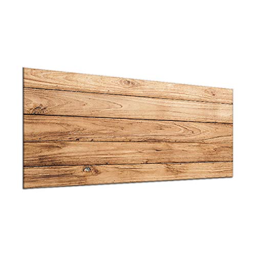 decorwelt | Herdabdeckplatten 90x52 cm 1-Teilig Holz Braun Ceranfeldabdeckung Universal Spritzschutz Glas Deko Elektroherd Induktion für Kochplatten Herdschutz Schneidebrett Sicherheitsglas von decorwelt