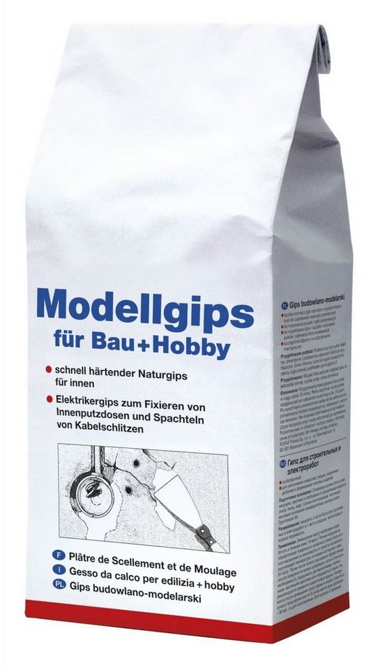 decotric® Gipsputz Decotric Modellgips für Bau und Hobby, 5 kg von decotric®