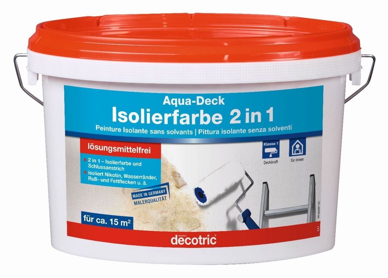 decotric® Isoliergrundierung Decotric Aqua-Deck Isolierweiß 2,5 L von decotric®