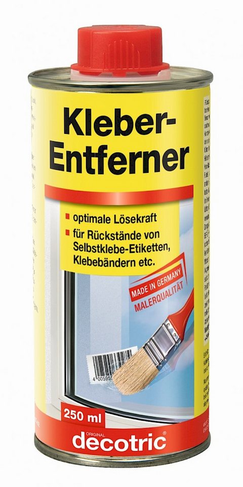 decotric® Kleber-Entferner Klebstoffentferner Etikettenlöser Kleberlöser 250 ml Allzweckreiniger von decotric®
