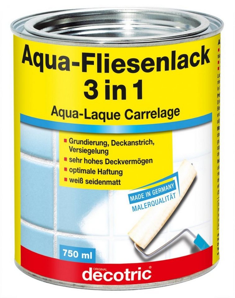 decotric® Lack Decotric Aqua-Fliesenlack 3 in 1 750 ml von decotric®