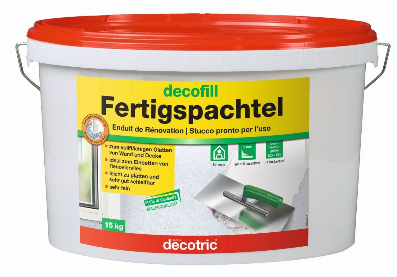 decotric® Spachtelmasse Decotric Decofill Fertigspachtel 15 kg von decotric®