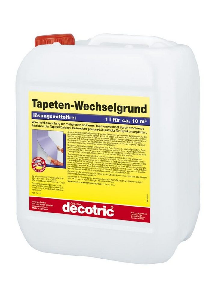 decotric® Tapetenschutz Decotric Tapeten-Wechselgrund 5 L von decotric®