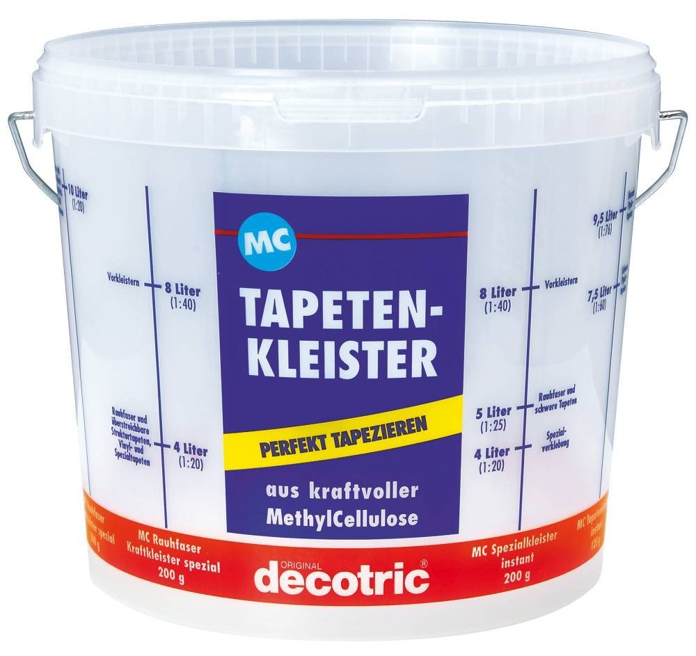 decotric® Tapezierbürste Decotric Kleistereimer 10 L von decotric®