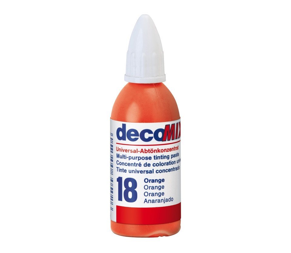 decotric® Vollton- und Abtönfarbe Decotric Abtönkonzentrat 20 ml orange von decotric®
