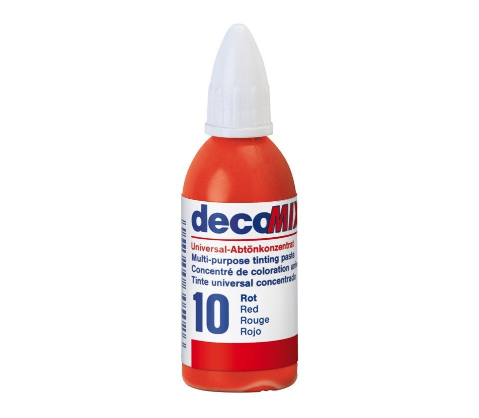 decotric® Vollton- und Abtönfarbe Decotric Abtönkonzentrat 20 ml rot von decotric®