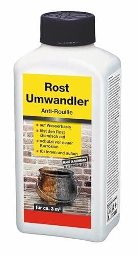 Baufan Rostumwandler auf Wasserbasis 250ml I Rostlöser für innen und außen als perfekte Basis I löst Rost auf und bildet Korrosionsschutzschicht von decotric GmbH