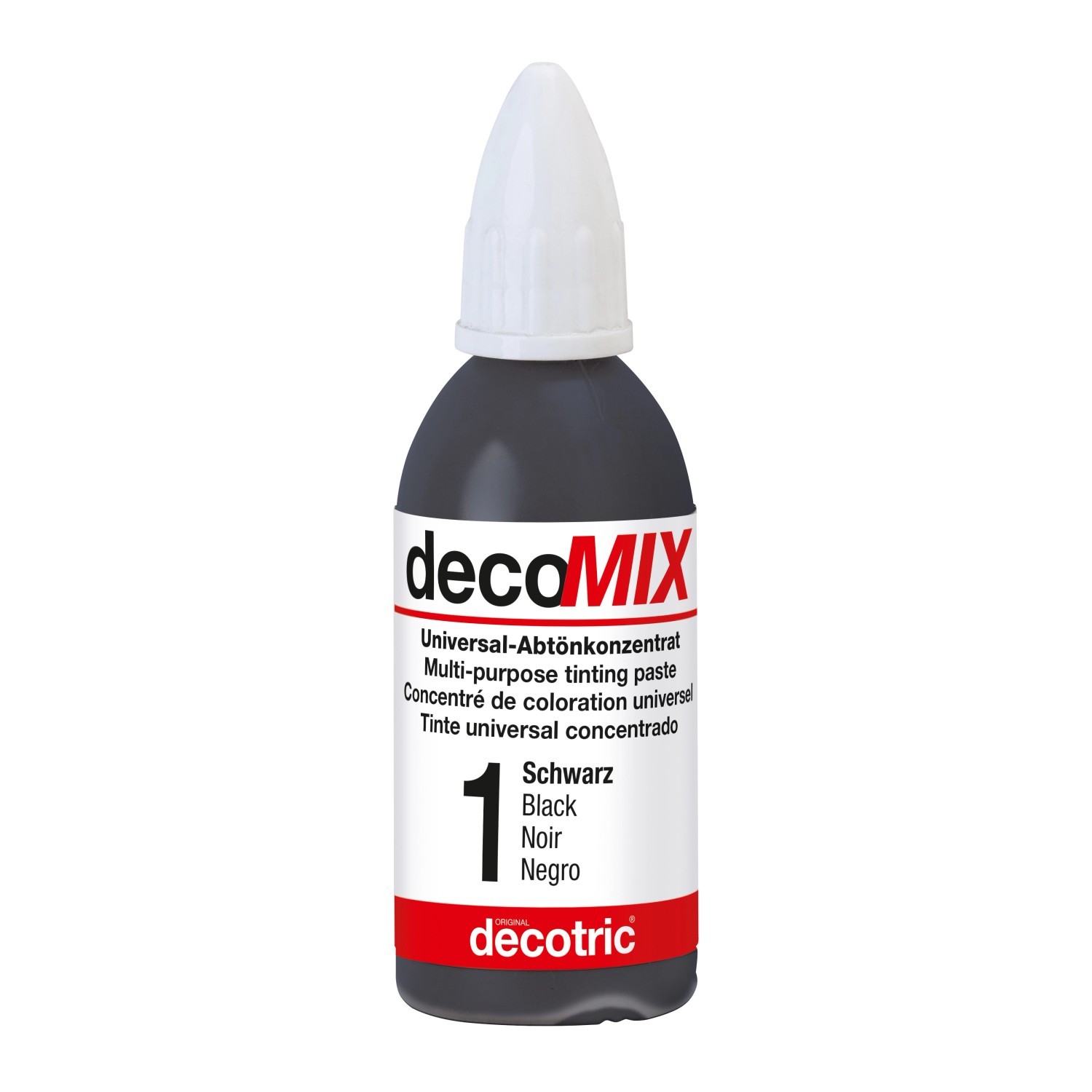 Decomix Universal-Abtönkonzentrat Schwarz 20 ml von decotric