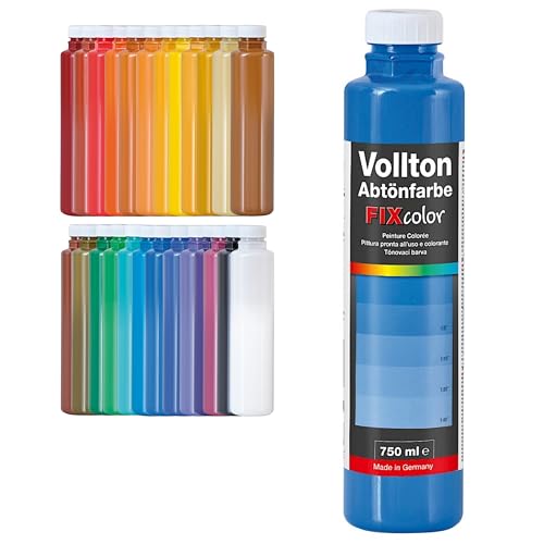 decotric Decolor Bunte Abtönfarbe Ultramarinblau - 750 ml I Dispersionsfarbe für dekorative Anstriche und wasserbasierten Materialien I Hohe Farbkraft & Ergiebigkeit von decotric