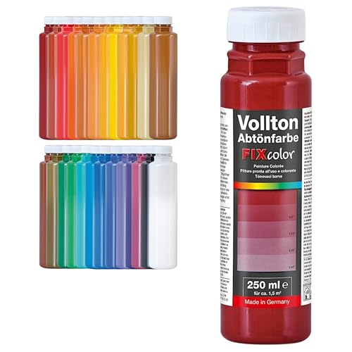 decotric Decolor Bunte Abtönfarbe Weinrot - 250 ml I Dispersionsfarbe für dekorative Anstriche und wasserbasierten Materialien I Hohe Farbkraft & Ergiebigkeit von decotric