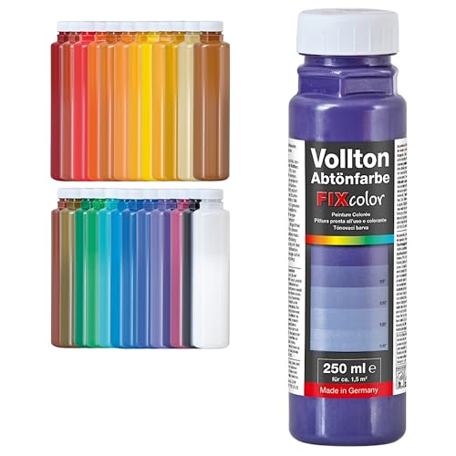 decotric FIXcolor Bunte Abtönfarbe Lila - 250 ml I Dispersionsfarbe für dekorative Anstriche und wasserbasierten Materialien I Hohe Farbkraft & Ergiebigkeit decotric FIXcolor Bunte Abtönfarbe Lila - 250 ml I Dispersionsfarbe für dekorative Anstriche und wasserbasierten Materialien I Hohe Farbkraft & Ergiebigkeit von decotric