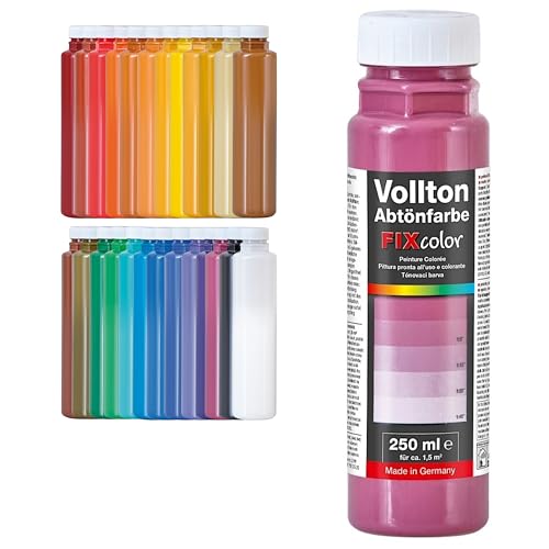 decotric FIXcolor Bunte Abtönfarbe Violett - 250 ml I Dispersionsfarbe für dekorative Anstriche und wasserbasierten Materialien I Hohe Farbkraft & Ergiebigkeit decotric FIXcolor Bunte Abtönfarbe Violett - 250 ml I Dispersionsfarbe für dekorative Anstriche und wasserbasierten Materialien I Hohe Farbkraft & Ergiebigkeit von decotric