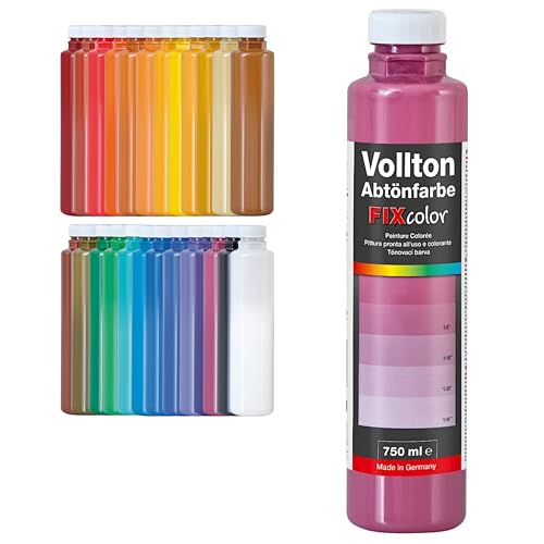 decotric FIXcolor Bunte Abtönfarbe Violett - 750 ml I Dispersionsfarbe für dekorative Anstriche und wasserbasierten Materialien I Hohe Farbkraft & Ergiebigkeit decotric FIXcolor Bunte Abtönfarbe Violett - 750 ml I Dispersionsfarbe für dekorative Anstriche und wasserbasierten Materialien I Hohe Farbkraft & Ergiebigkeit von decotric