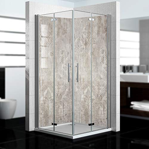 dedeco Alu Eck-Duschrückwand mit Holz Motiv V2-2 x 90x200 cm - Perfekt als Badrückwand zum Fliesenersatz, passend für viele Bäder als Dekorwand aus hochwertigem Aluminium - Made in Germany dedeco Alu Eck-Duschrückwand mit Holz Motiv V2-2 x 90x200 cm - Perfekt als Badrückwand zum Fliesenersatz, passend für viele Bäder als Dekorwand aus hochwertigem Aluminium - Made in Germany von dedeco