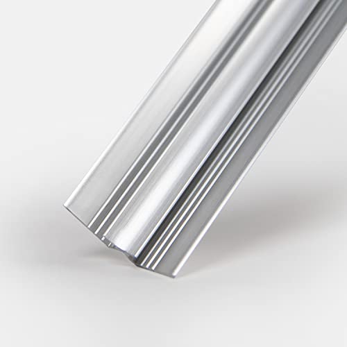 dedeco Aluminium Profil Eckprofil Eckverbinder Verbindungsprofil Alu 200cm für 3mm Duschrückwände Wandverkleidung Rückwände von dedeco