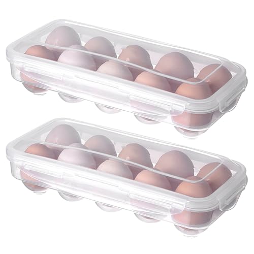 deegbbyi 2 Stück Kasten Aufbewahrungsbox für Eier Organizer, 10 Fächer Halterbox Eierablage, Eier Container Organizer, Eieraufbewahrungsbox Für Kühlschrank, für Den Täglichen Gebrauch deegbbyi 2 Stück Kasten Aufbewahrungsbox für Eier Organizer, 10 Fächer Halterbox Eierablage, Eier Container Organizer, Eieraufbewahrungsbox Für Kühlschrank, für Den Täglichen Gebrauch von deegbbyi
