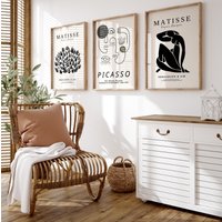 3Er-Set 2Er-Set Wandbilder, Picasso Set, Matisse Poster, Abstrakte Moderne Wandkunst, Poster Beige Schlafzimmer M01-1 Klm 3Er-Set 2Er-Set Wandbilder, Picasso Set, Matisse Poster, Abstrakte Moderne Wandkunst, Poster Beige Schlafzimmer M01-1 Klm von deepEdity