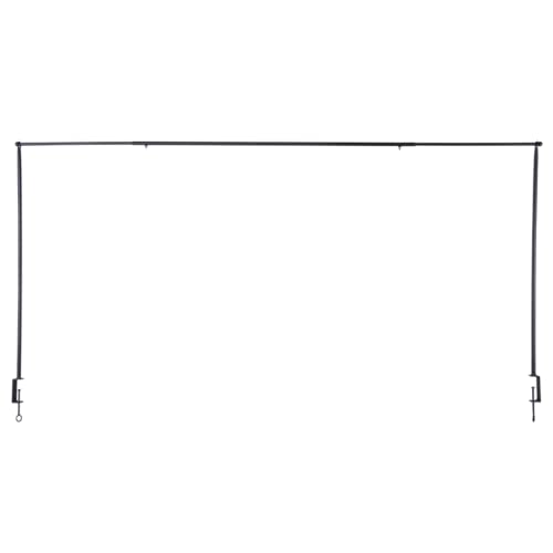Tisch Deko Stange Klemme Gestell Deko Metall schwarz ausziehbar Tafel 115,5-210 cm von degawo