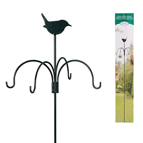 Vogel Futter Station H=1,50 m Meisen Knödel Halter Spender Stange Ständer Metall von degawo