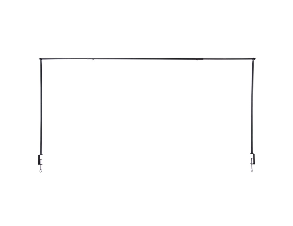 degawo Dekohänger Tisch Deko Stange Klemme Gestell Deko Metall schwarz ausziehbar 2.Wahl (1 x Tischstange) von degawo