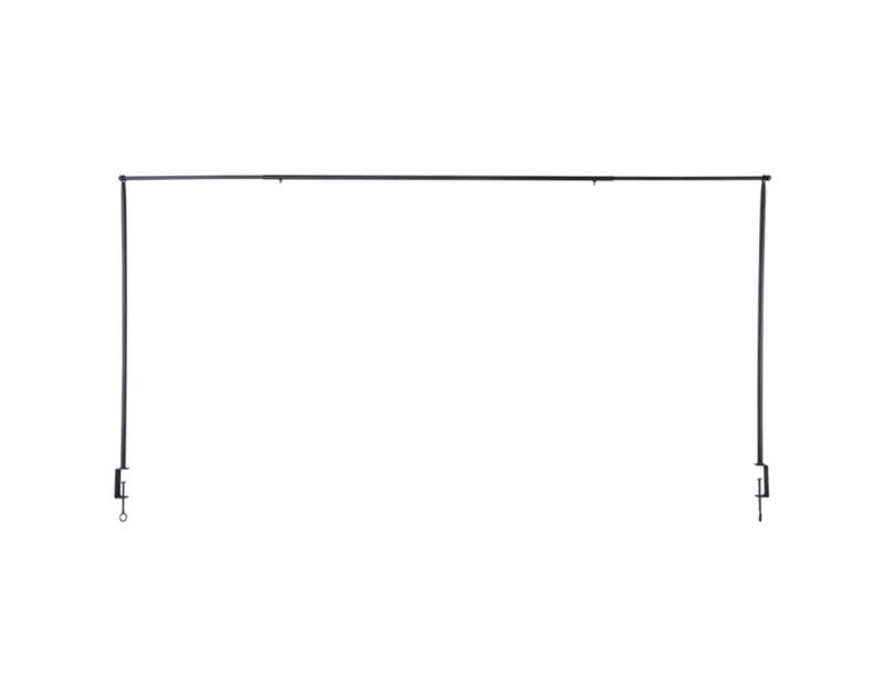 degawo Dekohänger Tisch Deko Stange Klemme Gestell Deko Metall schwarz ausziehbar 2.Wahl (1 x Tischstange) von degawo