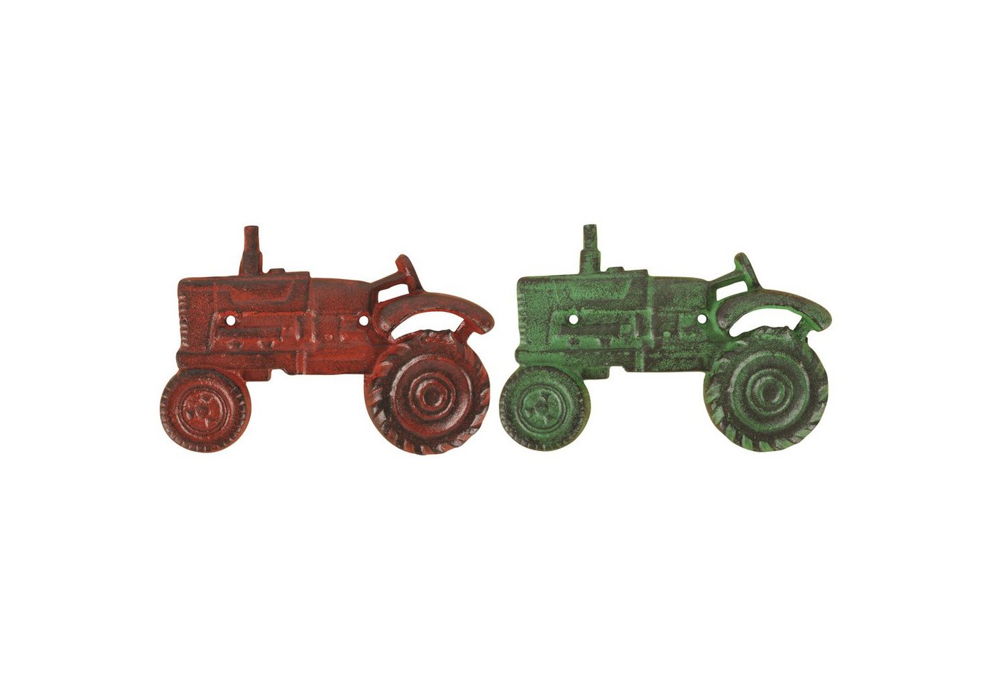 degawo Flaschenöffner Wand Flaschen Öffner "TRAKTOR" in grün oder rot aus Gusseisen (1x Flaschenöffner) von degawo