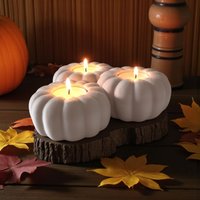 Kürbis Teelichthalter 3Er Set-Moderne Pla Herbstdeko&halloween Tischdekoration-Handgemachter Kerzenhalter Deko Geschenkidee von deindruckstueck