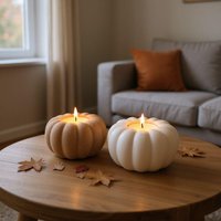 Kürbis Teelichthalter - Herbst & Halloween Deko, 3D-Gedruckte Kerzenhalter, Moderne Tischdeko Geschenkidee Kürbis Teelichthalter - Herbst & Halloween Deko, 3D-Gedruckte Kerzenhalter, Moderne Tischdeko Geschenkidee von deindruckstueck