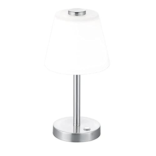 Trio Leuchten 525490107 Emerald, Tischleuchte, 4 Watt, Integriert, Nickel matt, 15 x 15 x 29 cm von TRIO LIGHTING FOR YOU