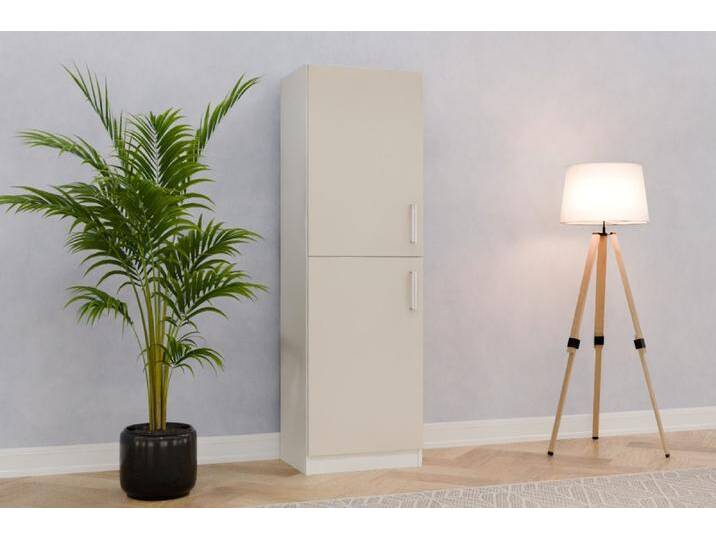 Badezimmer Einbauschrank/ Badschrank nach Maß - RAL 1013 Perlweiß - 177x177x42cm - Individuell konfigurieren von deinschrank.de