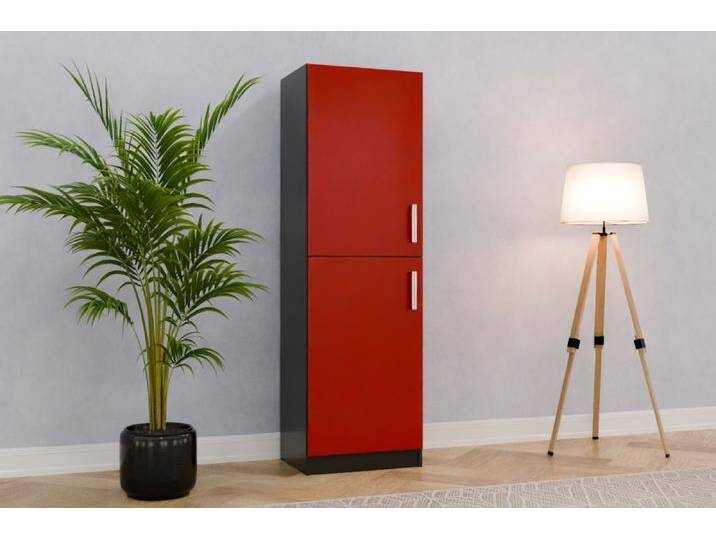 Badezimmer Einbauschrank/ Badschrank nach Maß - RAL 3001 Signalrot - 177x177x42cm - Individuell konfigurieren von deinschrank.de