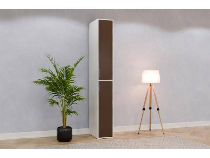 Badezimmer Einbauschrank/ Badschrank nach Maß - RAL 8014 Sepiabraun - 240x240x60cm - Individuell konfigurieren von deinschrank.de