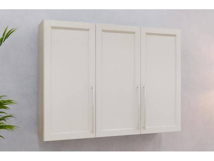 Badezimmer Hängeschrank/ Badschrank nach Maß - RAL 9016 Verkehrsweiß - 120x120x37cm - Individuell konfigurieren von deinschrank.de