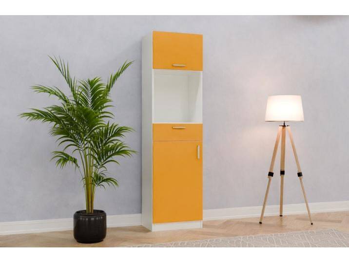 Badezimmer Hochschrank/ Badschrank nach Maß - RAL 1003 Signalgelb - 200x200x38cm - Individuell konfigurieren Badezimmer Hochschrank/ Badschrank nach Maß - RAL 1003 Signalgelb - 200x200x38cm - Individuell konfigurieren von deinschrank.de